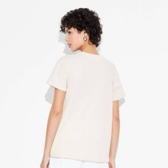 Women’s Bluey Grid Graphic Tan Short Sleeve T-Shirt Size L - Picture 3 of 4